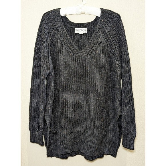 Wildfox Oversized Distressed Wool Sweater - Picture 14 of 14